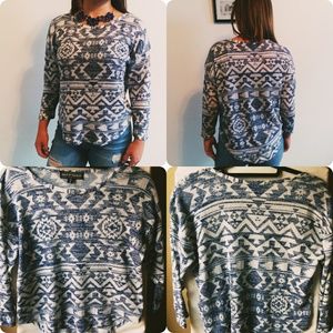 A native print shirt